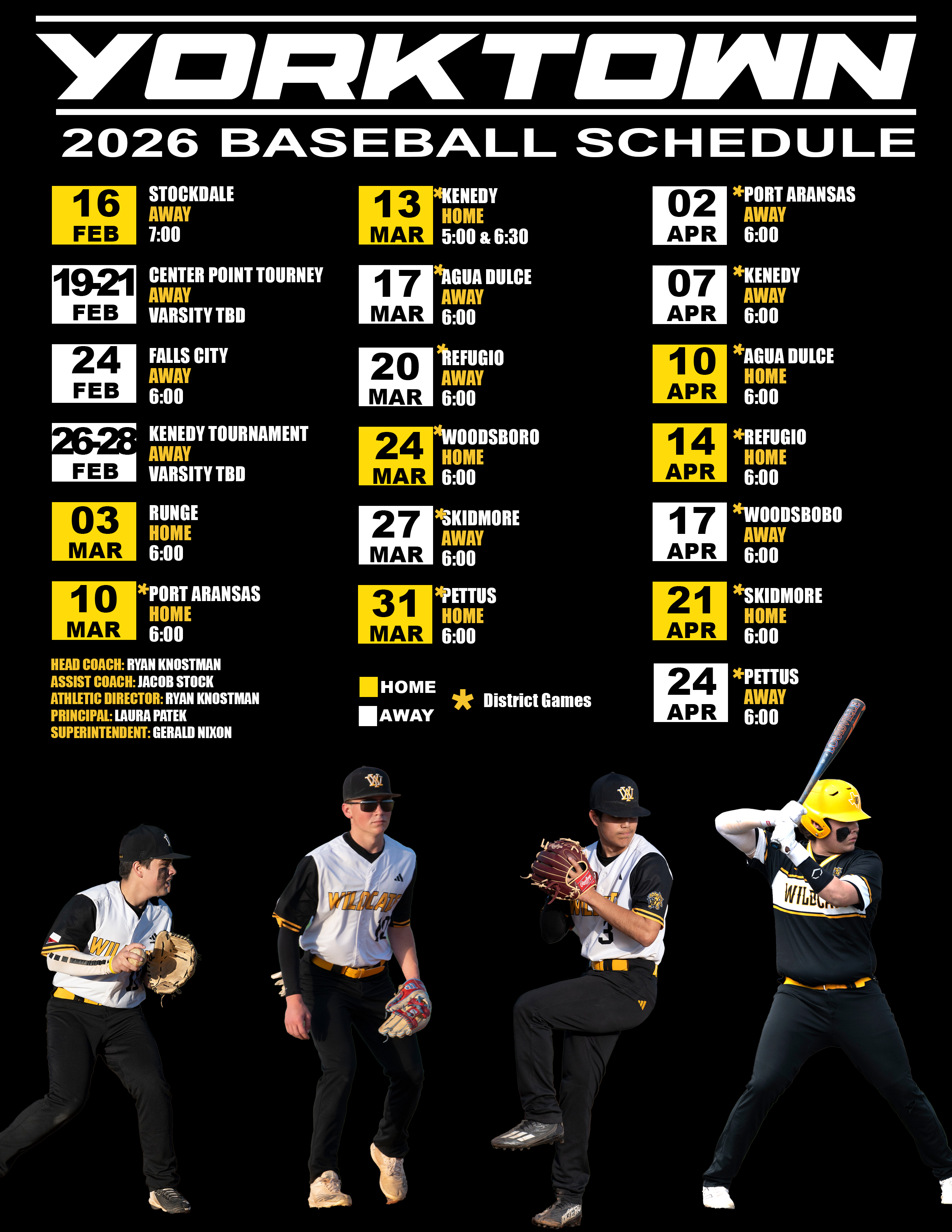 2026 Baseball Schedule